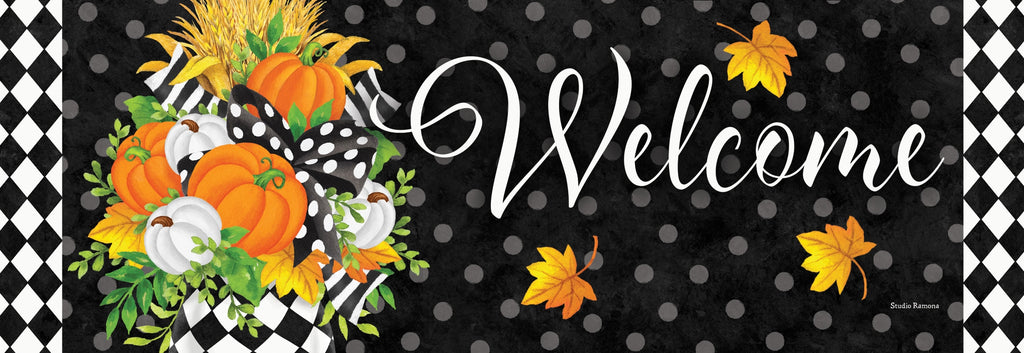 Black & White Planter Signature Sign