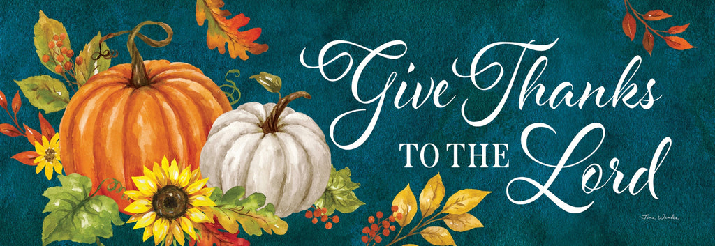 Give Thanks Pumpkin Signature Sign