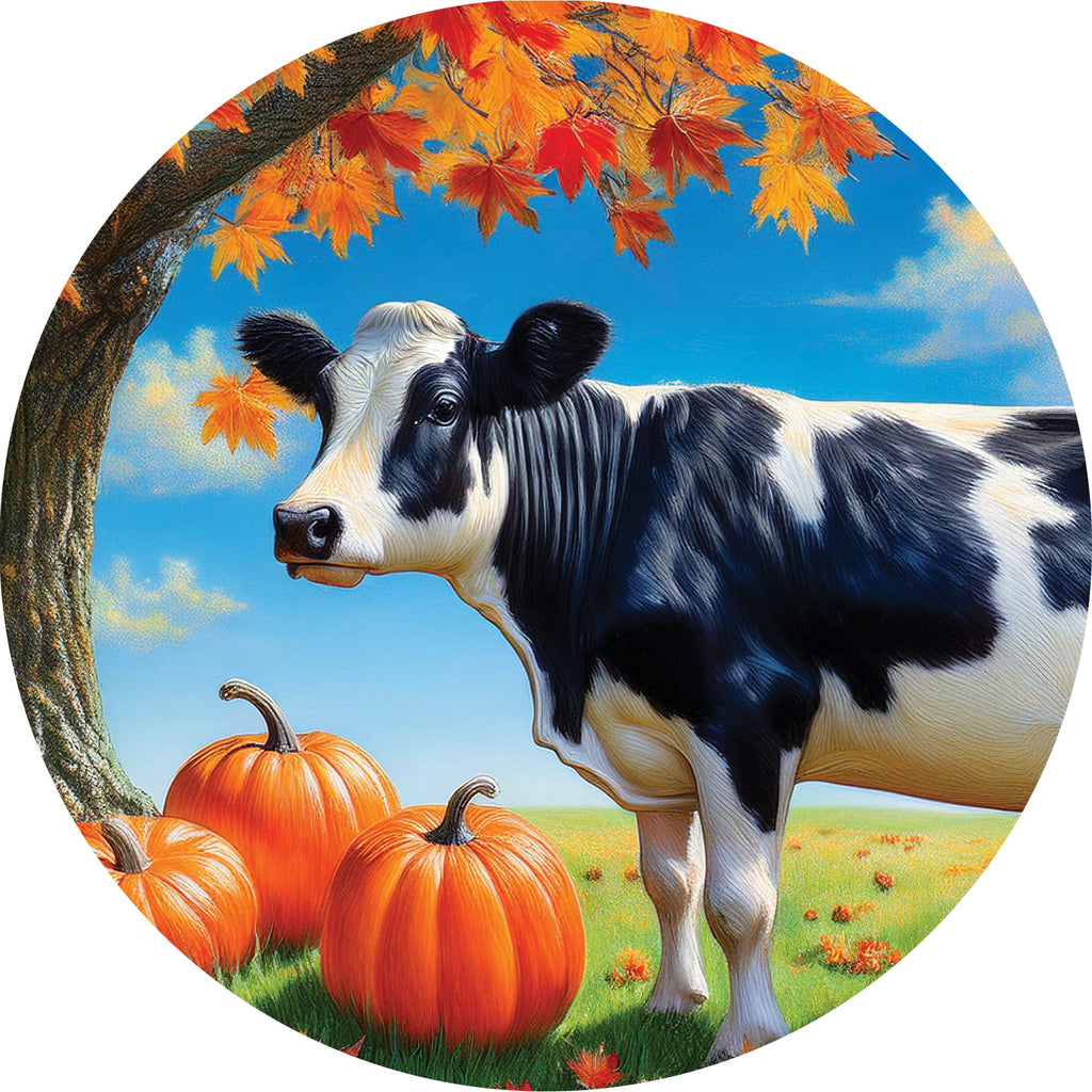 Cow & Pumpkin Accent Magnet