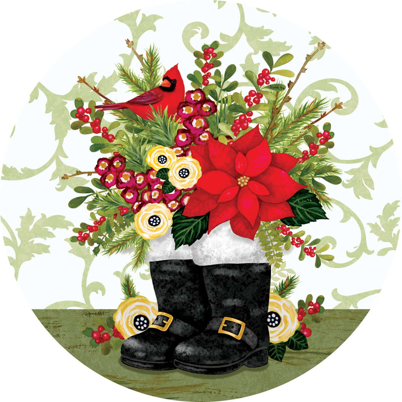 Santa Boots Accent Magnet