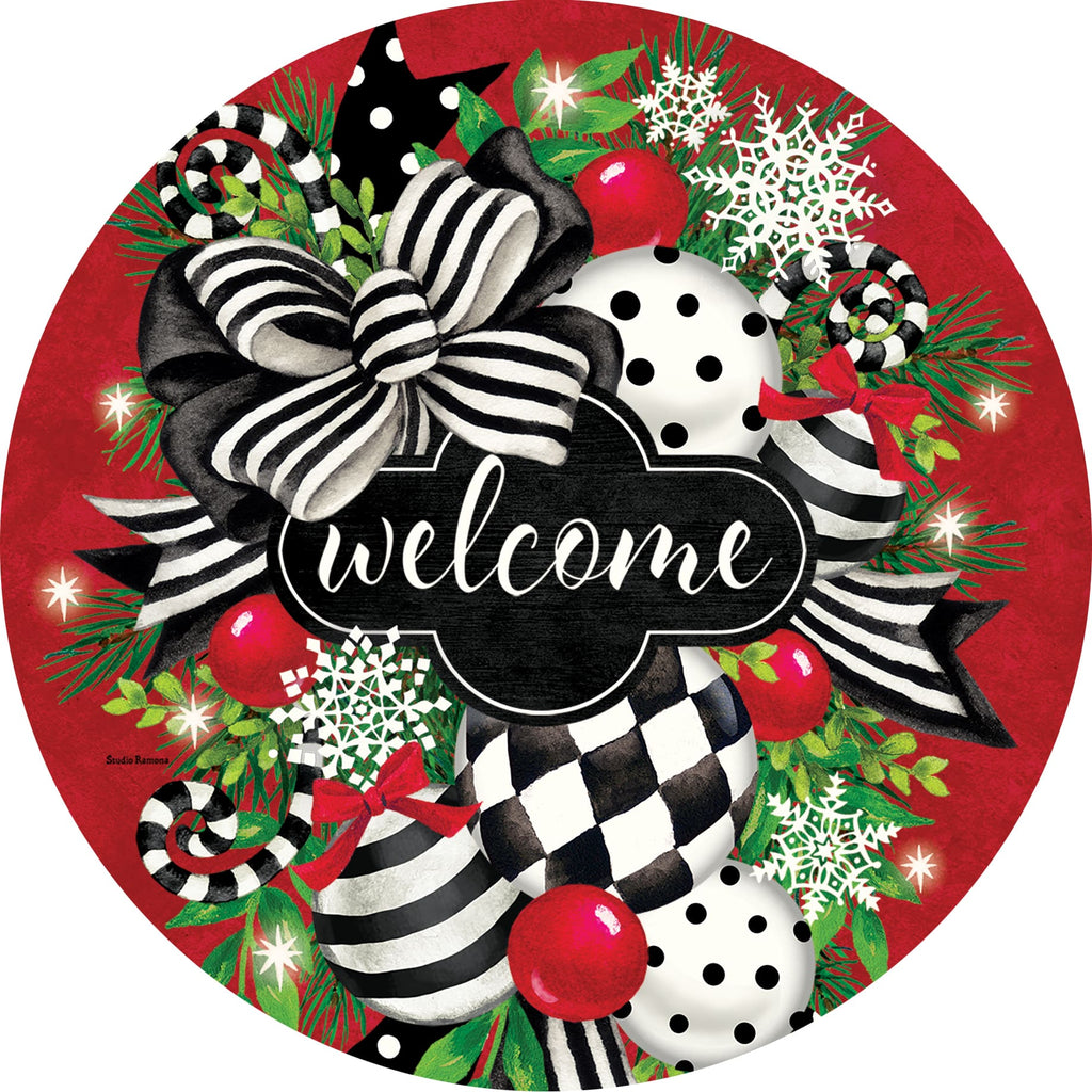 Black & White Swag Accent Magnet