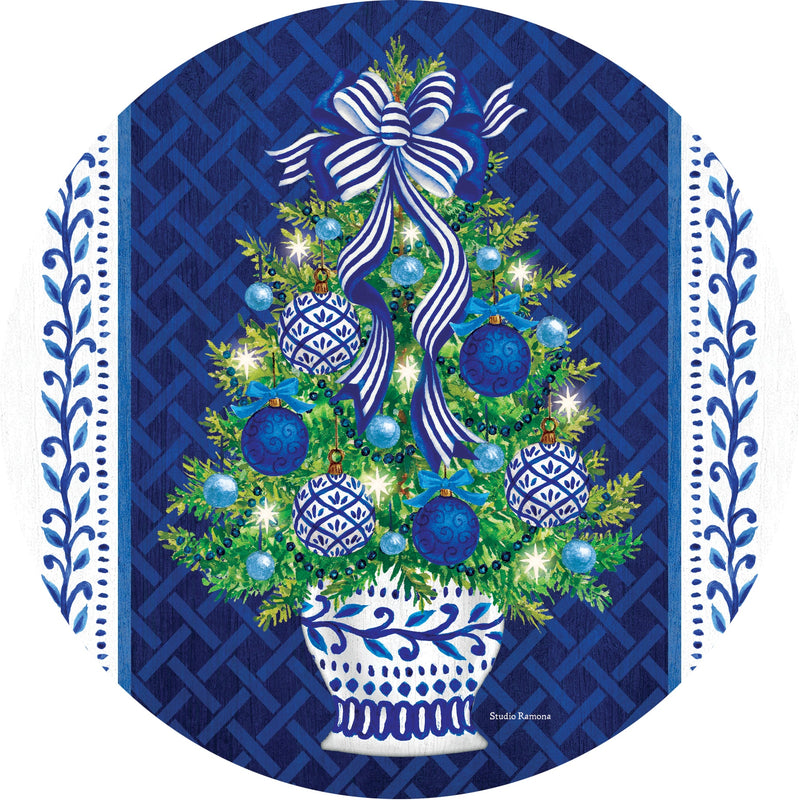 Chinoiserie Christmas Tree Accent Magnet