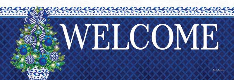 Chinoiserie Christmas Tree Signature Sign