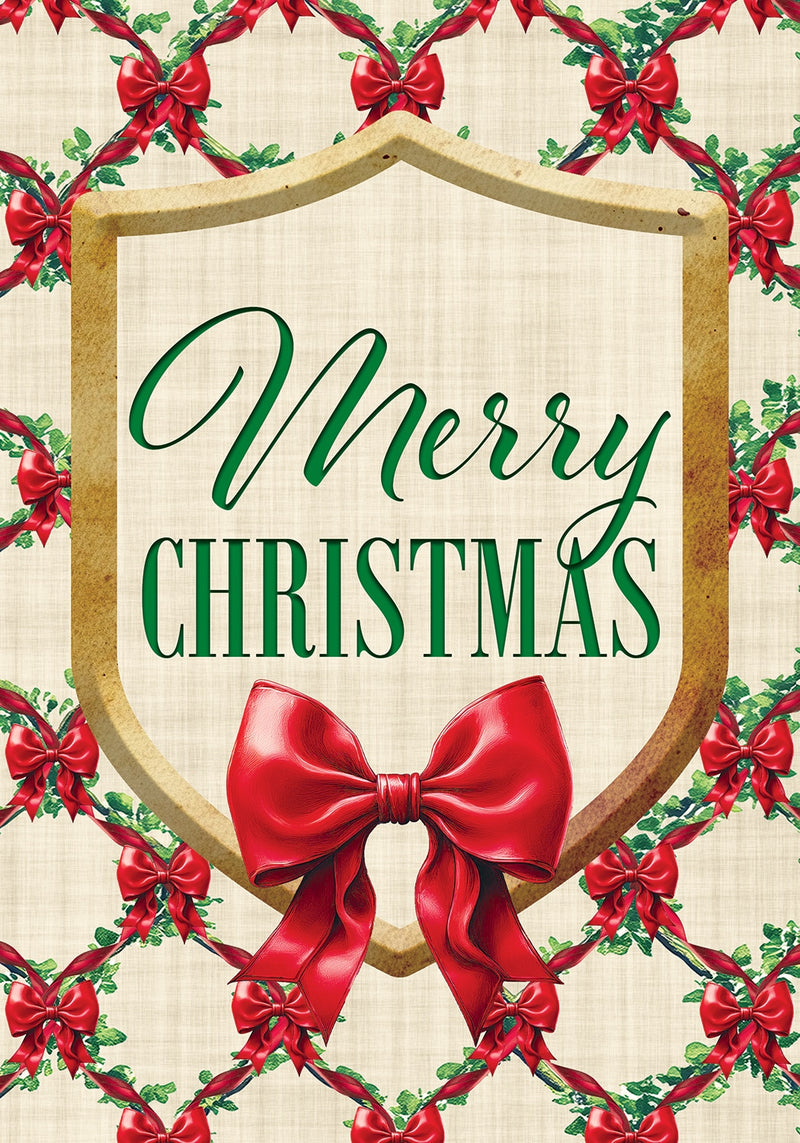 Christmas Bows Garden Flag