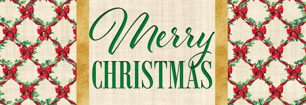 Christmas Bows Signature Sign