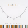 Stars Layers Necklace in Silver