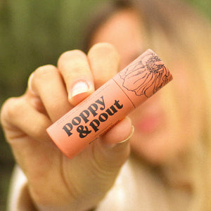 Pink Grapefruit Poppy & Pout Lip Balm