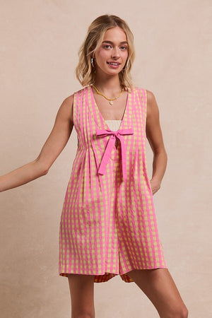 All Checked Out Gingham Romper