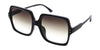 Blue Gem Large Square Gradient Lens Sunglasses