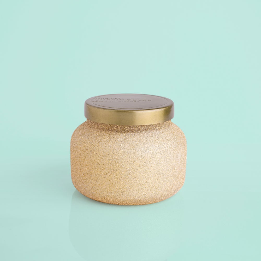 Capri Blue Pumpkin Dulce Champagne Glitter Jar Candle, 19 oz