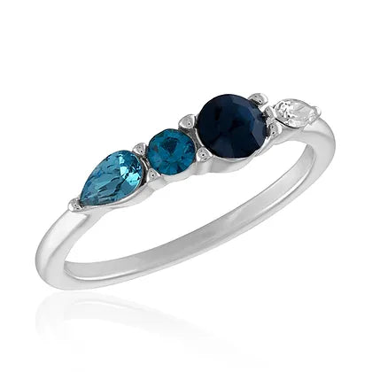 Blue Multi Transitioning Stack Ring