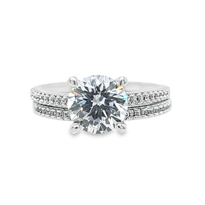 R.S. Covenant Cubic Zirconia 2-Piece Unconditional Guarantee Ring