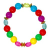 Rainbow Beaded Necklace & Bracelet Set