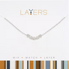 Multi Mini Hearts Layers Necklace in Silver