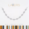 Mariner Link Chain Layers Necklace in Silver