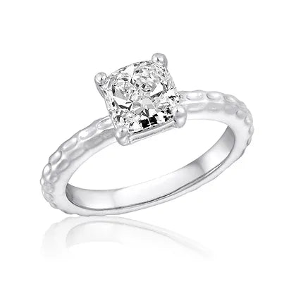 Large CZ Square Stack Ring