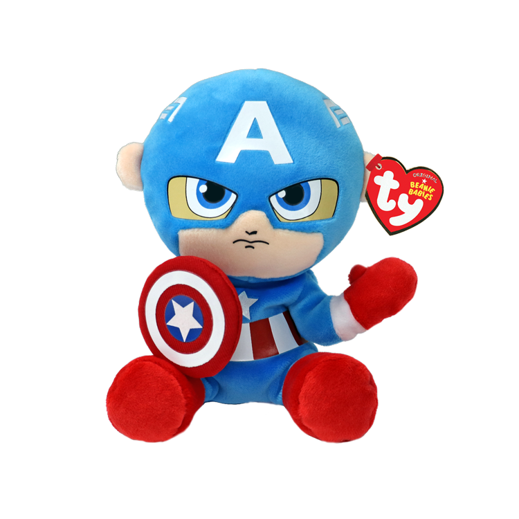 Ty Captain America Floppy Beanie Boo