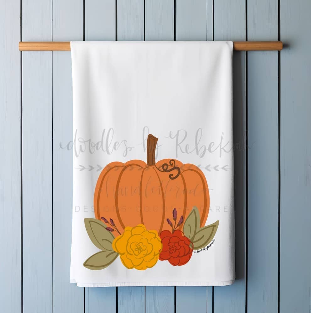 Pumpkin Tea Towel