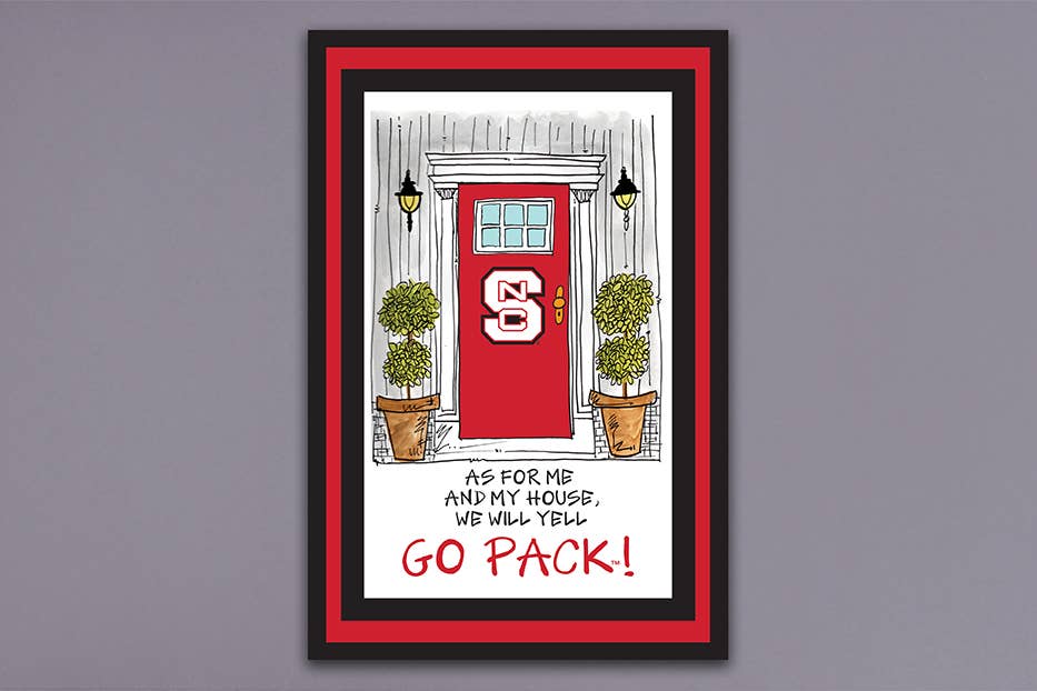 NC State As For Me Garden Flag