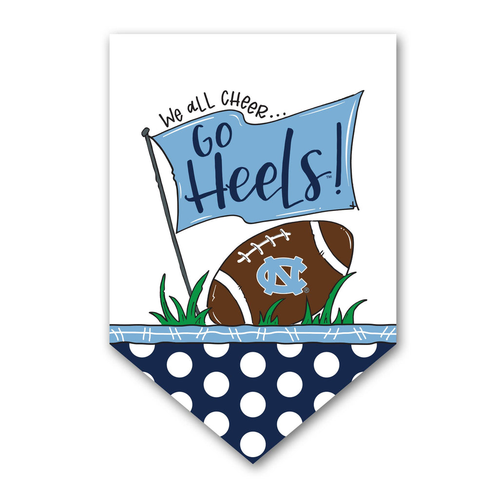 UNC We All Cheer Go Heels Garden Flag