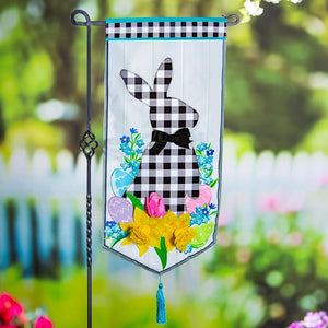 Gingham Easter Bunny Everlasting Impressions Garden Flag