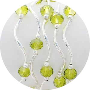 Peridot Color Story Gemstones + Crystals Beaded Stretch Bracelet