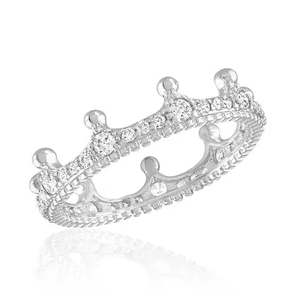 CZ Crown Stack Ring