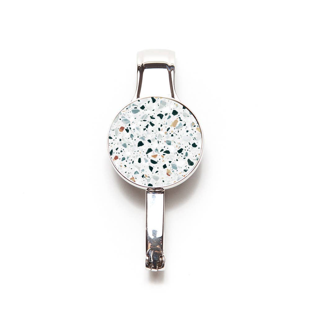 Terrazzo Print Purse Key Hanger