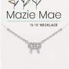 CZ Bow Silver Mazie Mae Necklace