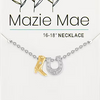 Two-Toned Boot & Horseshoe Silver Mazie Mae Necklace