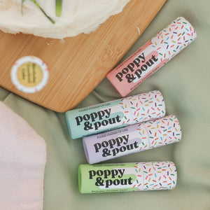 Green Birthday Confetti Cake Lip Balm