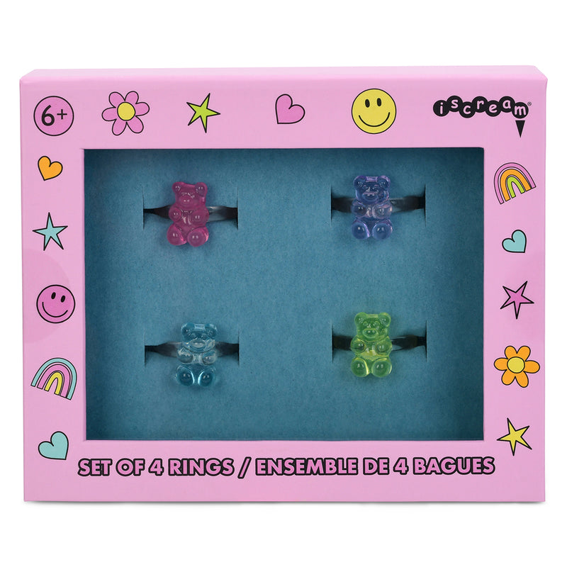 Gummy Bear Rings (Set of 4)
