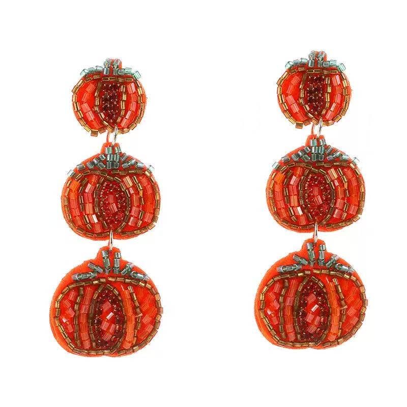 Pumpkin Patch Glam Earrings