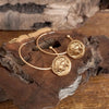 Coin Boho Hoop Earrings