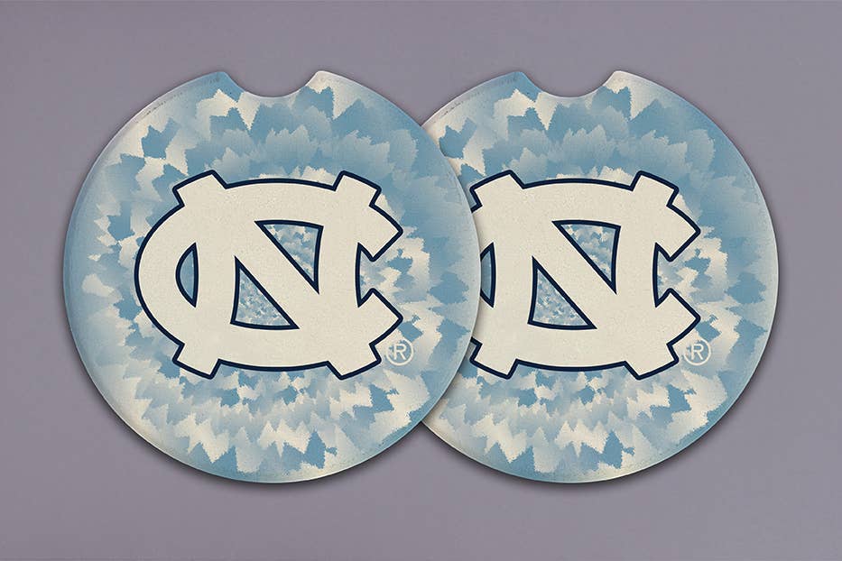 UNC  Tie Dye Car Coaster