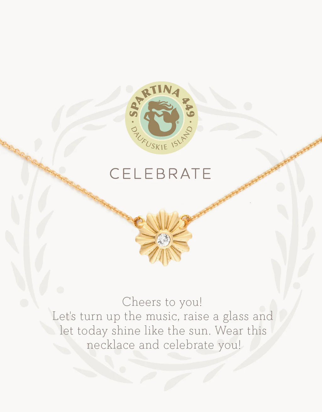 Spartina Sea La Vie Gold Celebrate Sunburst Necklace