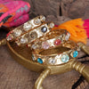 Delphine Blues Sparkly Crystal Stretch Bangle