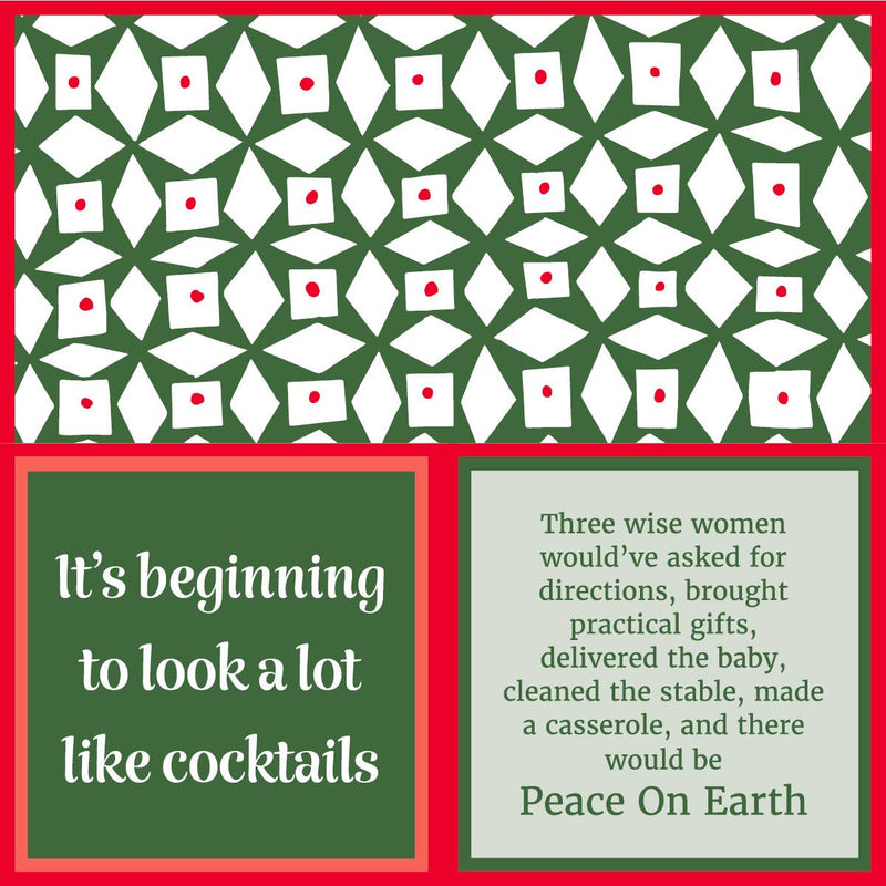 Peace On Earth Holiday Cocktail Napkin
