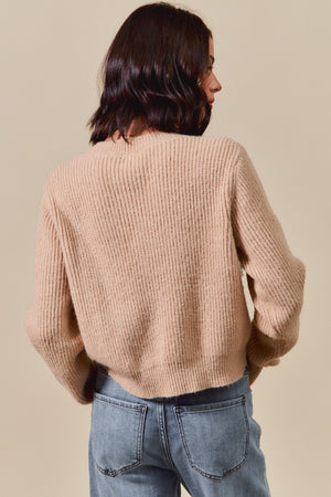 Sweet on Plaid Lace Up Sweater