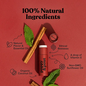 Cinnamint Poppy & Pout Lip Balm