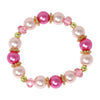 Pink Butterfly Necklace & Bracelet Set