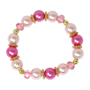 Pink Butterfly Necklace & Bracelet Set