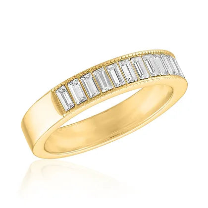 Bold Baugette Gold Layers Ring