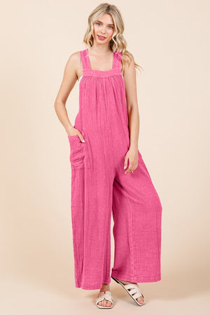 On Your Way Pink Jumpsuit