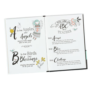 Heart of a Teacher Padded Hardcover Book