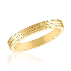 Ribbed Band Gold Layers Ring