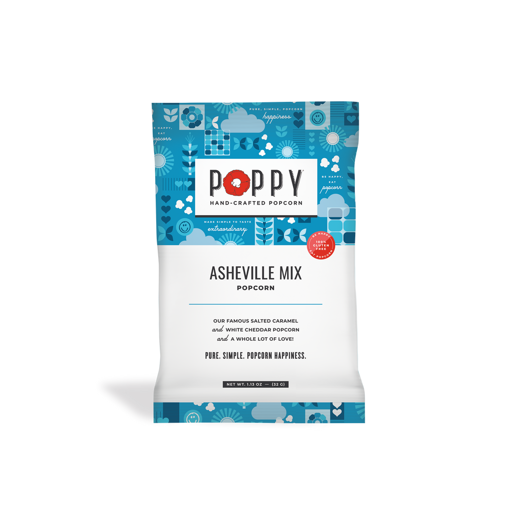 Asheville Poppy Popcorn Mix Snack Bag