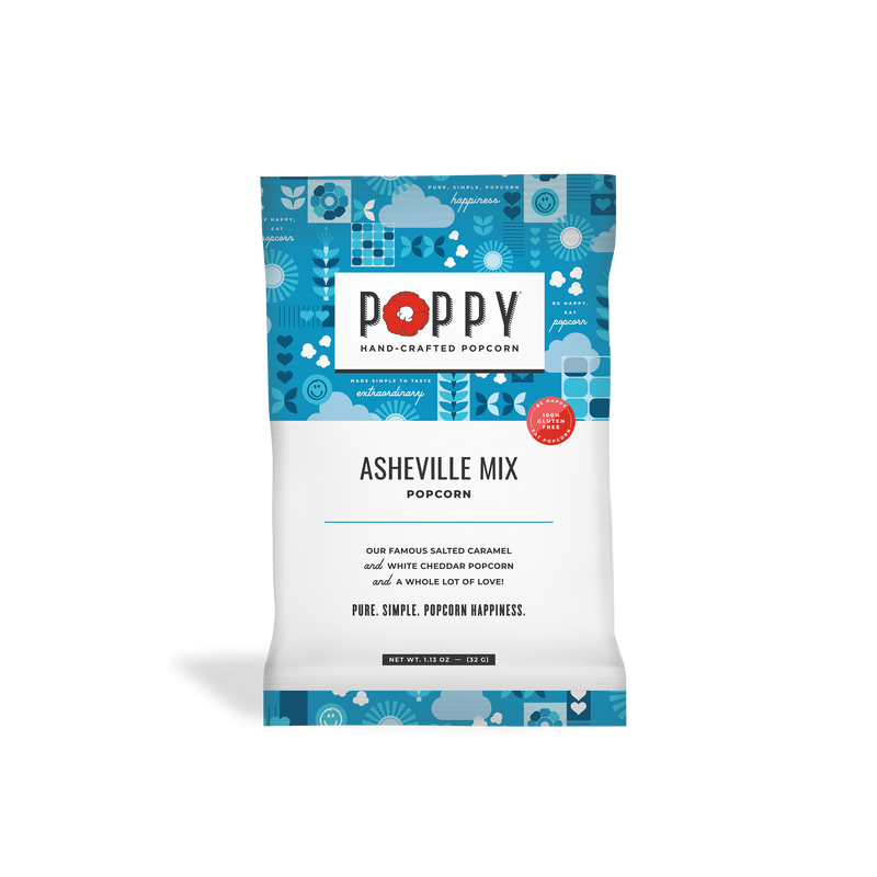 Asheville Poppy Popcorn Mix Snack Bag
