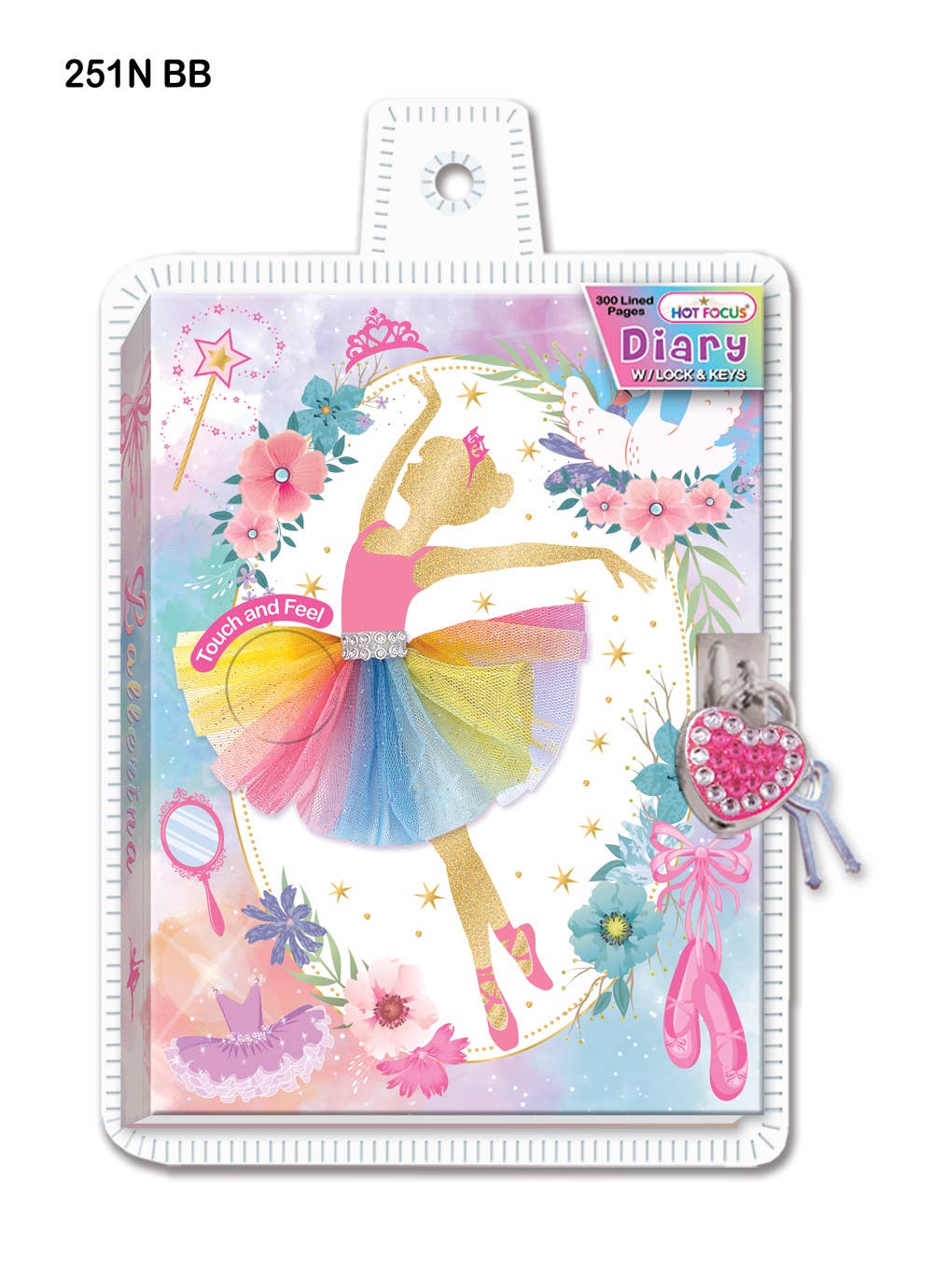 Ballerina Beauties Diary with Lock & Keys