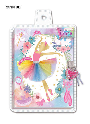 Ballerina Beauties Diary with Lock & Keys